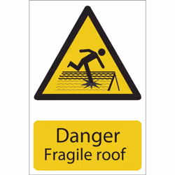 Danger Fragile Roof