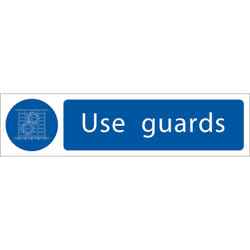 Draper 73102 Use Guards Sign