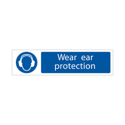 DRAPER 'Ear Protection' Mandatory Sign [73158]