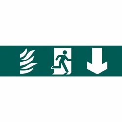 Running Man Arrow Down