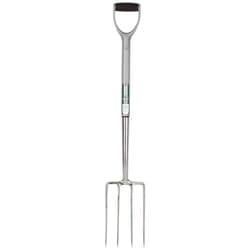 Extra Long Stainless Steel Garden Fork with Soft Grip