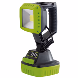 COB LED Rechargeable Worklight, 10W, 1,000 Lumens, Green, 4 x 2.2Ah Batteries
