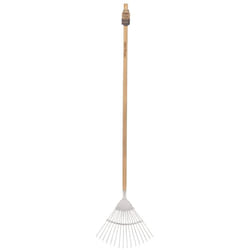 Draper Heritage Stainless Steel Lawn Rake with Ash Handle