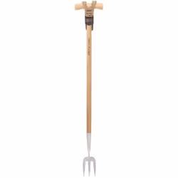 Draper Heritage Stainless Steel Fork With Ash Long Handle