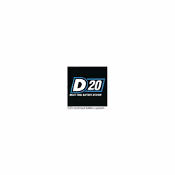 D20 20V Brushless Mid-Torque Impact Wrench, 1/2"" Sq. Dr., 400Nm, 2 x 4.0Ah Batteries, 1 x Charger
