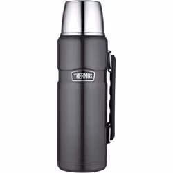 Thermos Stainless King Flask, Gun Metal, 1.2 L
