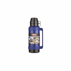 Thermos Mondial Flask, 1.8 L - Black/Green/Blue