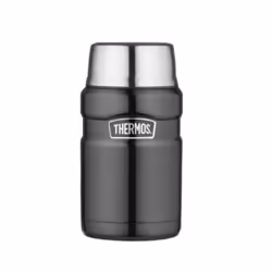 Thermos 710ml Insulated Double Walled Food Flask, S/Steel, Gun Metal Grey