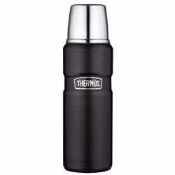 Thermos Stainless King Flask, Matt Black, 470 ml
