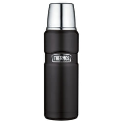 Thermos Stainless King Flask, Matt Black, 470 ml
