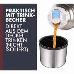 Insulated Mug, Stainless Steel, 7 x 7 x 24 cm