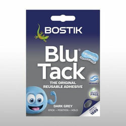 Bostik Blu Tack Original Reusable Adhesive Handy Pack 45g Dark Grey (P
