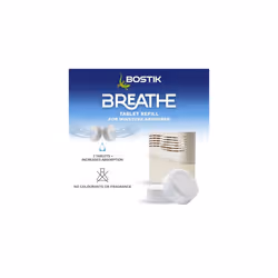 Breathe Dehumidifier Refill Tablets, Dye-Free and Fragrance-Free, Cover Areas Up to 25m2, for Use Around The Home and in Caravans and Motorhomes, Last