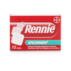 Rennie Spearmint 72 Tablets