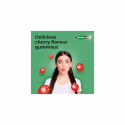 Multi-Action Gummy Vitamins, Cherry Flavour, 10 Essential Vitamins, Including B1 & B2 to Support Energy Release and C to Help Reduce Tiredness &