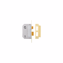 Yale Locks 650246285166 PM246 Internal 2 Lever Mortice Sashlock Polished Brass 80mm 3in