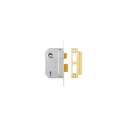 Yale Locks 650246285166 PM246 Internal 2 Lever Mortice Sashlock Polished Brass 80mm 3in