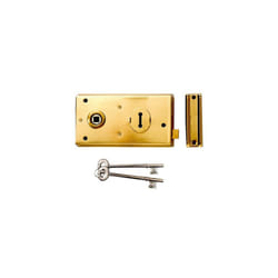 Yale Locks 60401305077 P401 Rim Lock Grey Finish 138 x 76mm Visi