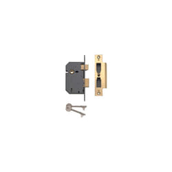 Yale Locks 650550205025 PM550 5 Lever Mortice Sashlock Polished Brass 80mm 3in