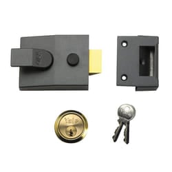 Yale Locks P89 Deadlock Nightlatch 60mm Backset Brasslux Finish Visi YALP89BLX
