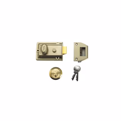 Yale Locks 630077105162 P77 Traditional Nightlatch 60mm Backset Chrome Finish Visi
