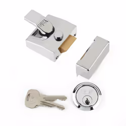 Yale Locks P85 Deadlocking Nightlatch Chrome Finish 40 mm Visi Pack