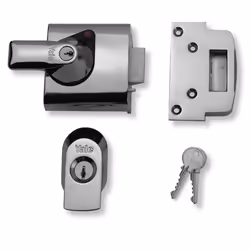 Yale British Standard Maximum Security 60mm Nightlatch, External Door Lock, Yale BS1 Night Latch Offers Maximum Security agai ...