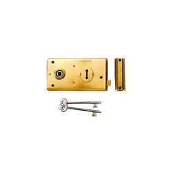 Yale Locks 60401305025 P401 Rim Lock Polished Brass Finish 138 x 76mm Visi