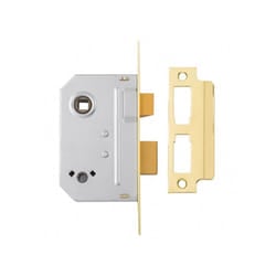 Yale Locks PM236 Bathroom 2 Lever Sashlock Polished Brass 67mm 2.5" YALPM236PB25