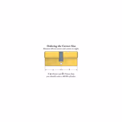 Yale KM3540-PB - KM Superior 1 star Euro Cylinder lock - 35/40 (85mm) / 35:10:40 - Brass finish - High Security