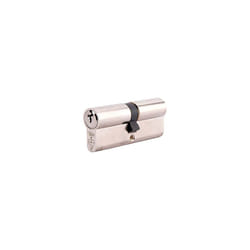 KM4050-NP Euro Double 1 Star Kitemarked Cylinder, 3 Keys Supplied, High Security, Boxed, Suitable for All Door Types, 35:10:55 (100 mm), Nickel Finish