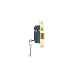BM550PB78 5 Lever Mortice Sashlock High Security Brass Finish 3 Inch76 mm