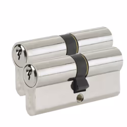 B-ED4545KA-SNP - Euro Cylinder Lock - Keyed Alike - 45/45 (100mm) / 45:10:45 - Nickel Finish - Standard Security - 2