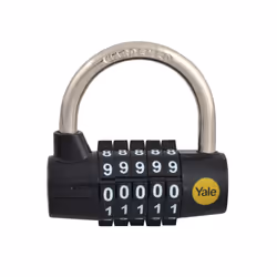 Yale Locks YALY16048 Steel 5 Dial Combination Padlock 48 mm