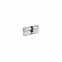 ) Yale 6 Pin Euro Double Cylinder Lock - 40:10:50 (100mm) - Satin Nickel Plated - Chipboard Screws, 35:10:35 (80mm