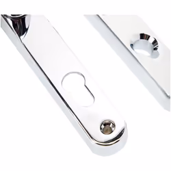 P-YSHMK3LL-PC MK3 Security Door Handle, Chrome Finish, High Security, 92mm centre, 215mm fixing holes distance, Built in Cylinder Guard