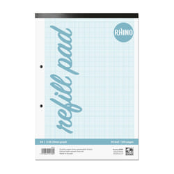 Rhino A4 Refill Pad 50 Leaf 2:10:20 Graph Ruling and Blank Alternative