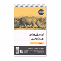 RHINO 200 x 127 Shorthand Notepad 150 Leaf F8 (Pack of 80)