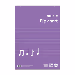 RHINO A1 Educational Music Flipchart Pad 30 Leaf FCM20/B (Pack of 5)