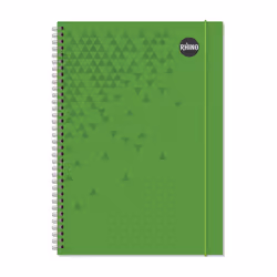 RHINO A4 Polypropylene Notebook with Elastic Band 200 Page Assorted Colours F8 (Pack of 36)