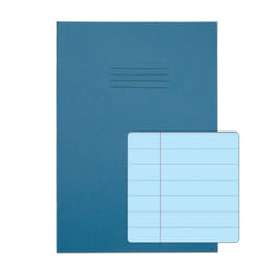 Rhino A4 Special Exercise Book 48 Page Light Blue with Tinted Blue Pap