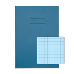Rhino A4 Special Exercise Book 48 Page Light Blue with Tinted Blue Pap