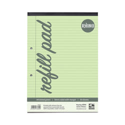 Rhino A4 Special Refill Pad 50 Leaf Green Tinted Paper F8M (Pack of 36