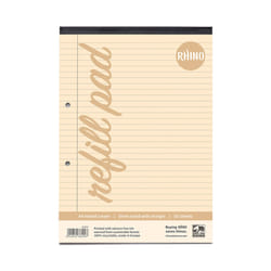 Rhino A4 Special Refill Pad 50 Leaf Cream Tinted Paper F8M (Pack of 36
