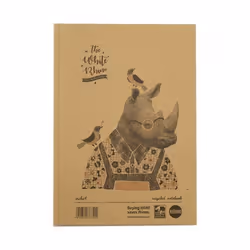 Rhino Save The Rhino Recycled Casebound Notebook 160 Pages (Pack 5) SR