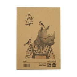 Rhino Save The Rhino Recycled Casebound Notebook 160 Pages (Pack 5) SR