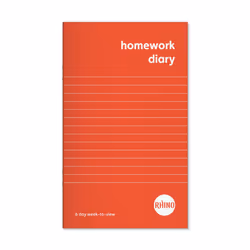 RHINO A6+ Homework Diary 84 Page 6-Day Week (Pack of 100)