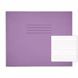 RHINO 6 x 8 Learn to Write Book 32 Page Purple Narrow-Ruled LTW4B:15R (Pack of 100)