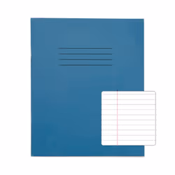 RHINO 8 x 6.5 Exercise Book 32 Page Light Blue F8M (Pack of 100)