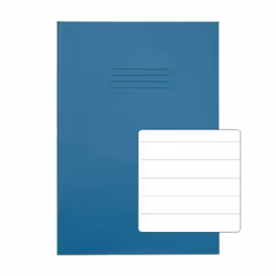 RHINO A4 Exercise Book 32 Page Light Blue F15 (Pack of 100)